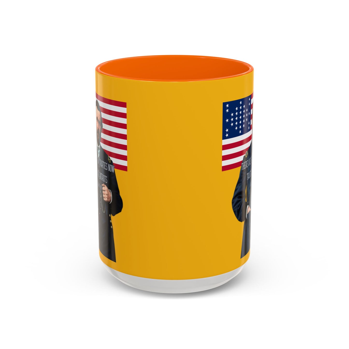 "Traitors and Patriots" Ulysses Grant Yellow Accent Mug by theGreenDragonTavern.shop