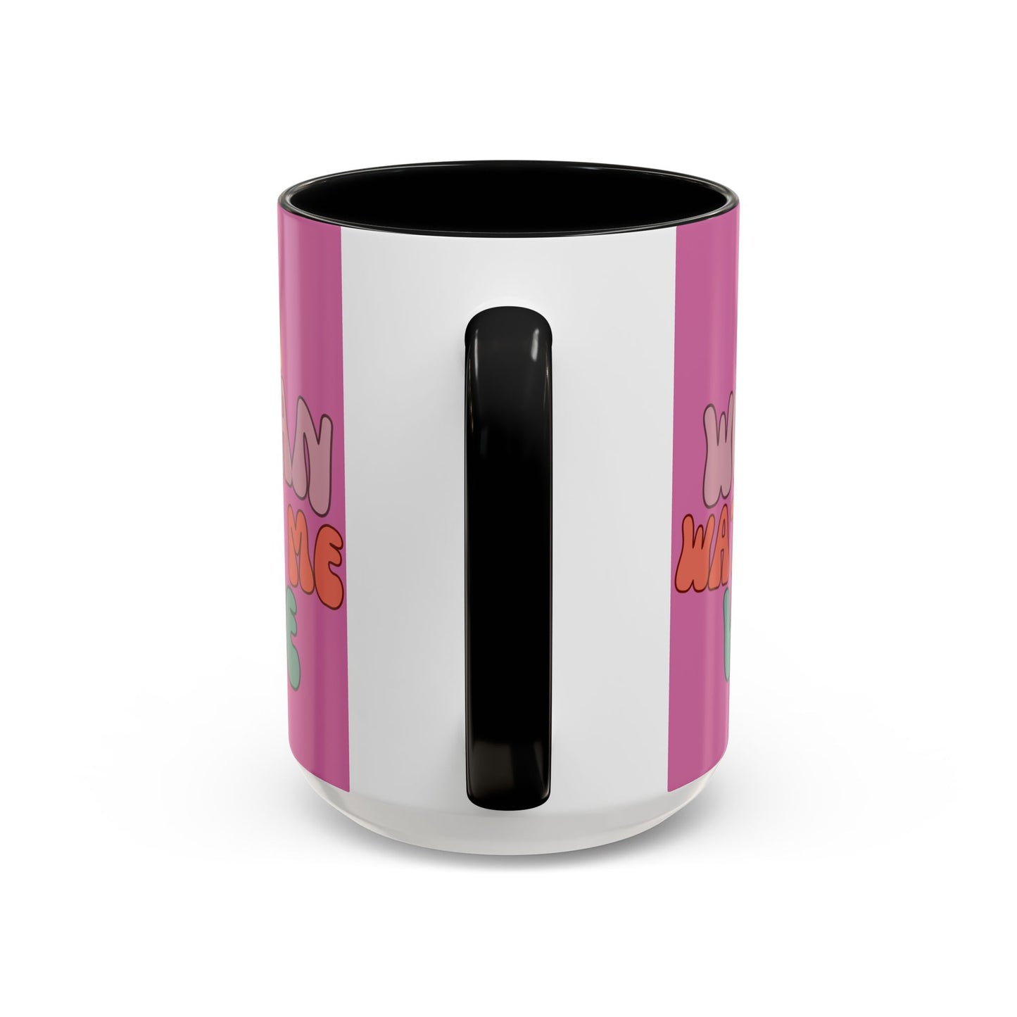 I Am Woman Watch Me Vote Pink Accent Mug by theGreenDragonTavern.shop