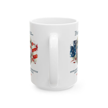Ronald Reagan Freedom Vendetta White Mug by theGreenDragonTavern.shop