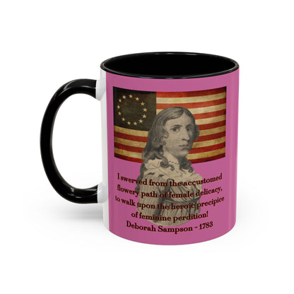 Deborah Sampson, America's Mulan Pink Accent Mug by theGreenDragonTavern.shop