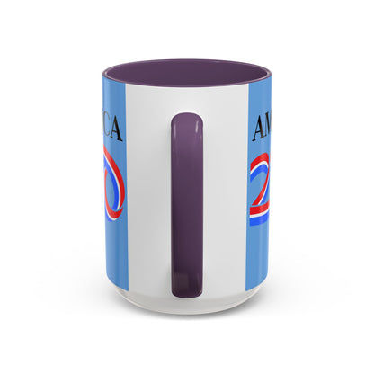 America 250 Light Blue Accent Mug by theGreenDragonTavern.shop