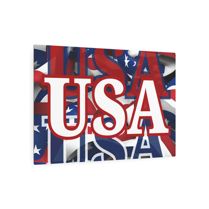 USA! USA! USA White Center Metal Art Sign by theGreenDragonTavern.shop
