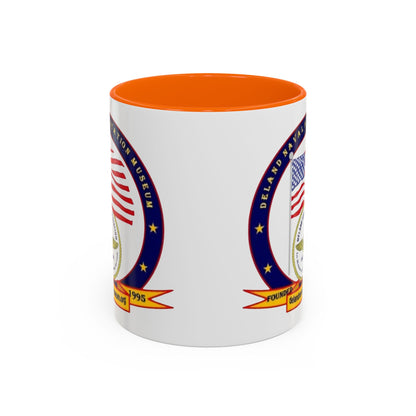 DeLand Naval Air Station Museum White Accent Mug by theGreenDragonTavern.shop