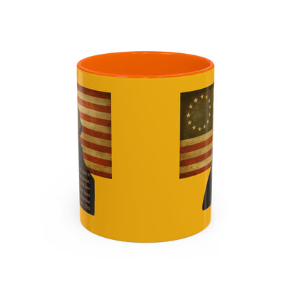 Washington's Earnest Prayer Yellow Accent Mug by theGreenDragonTavern.shop