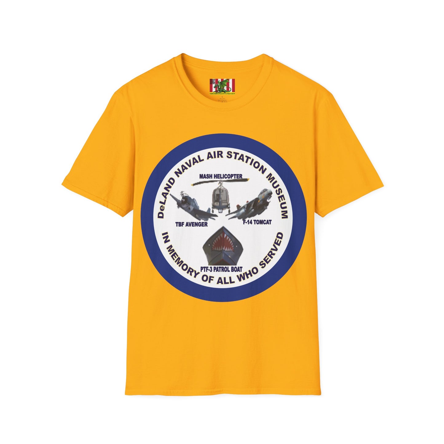 DNASM Student Art Navy Frame Lighter colors Unisex T-Shirt by theGreenDragonTavern.shop
