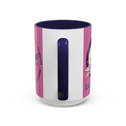 DNASM 2-sided, Founding & Student Art Pink Accent Mug by theGreenDragonTavern.shop
