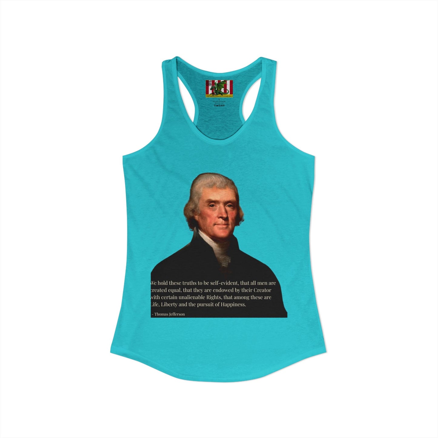 We hold these truths to be self-evident Women's Racerback Tank Top by theGreenDragonTavern.shop