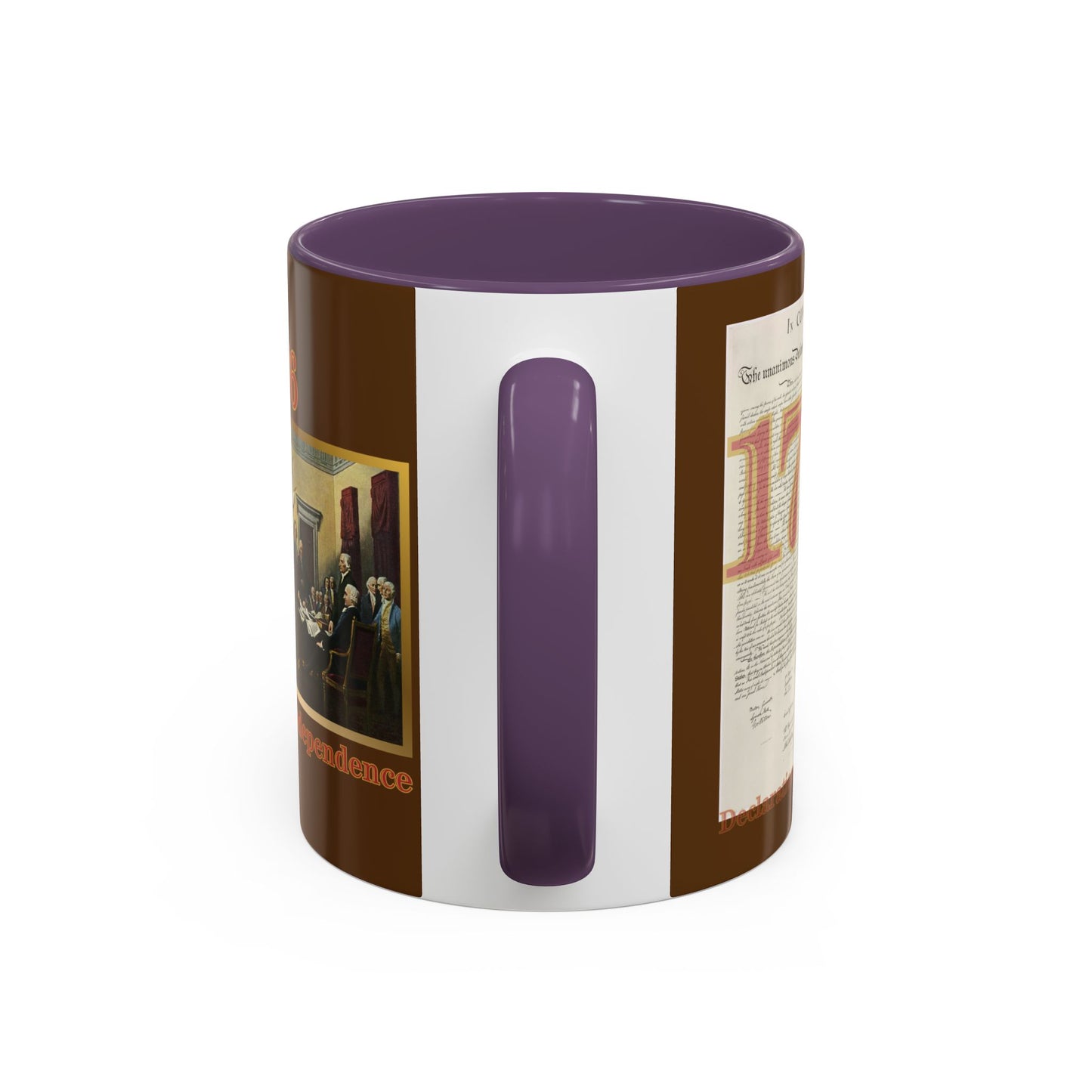 Declaration of Independence Brown Accent Mug by theGreenDragonTavern.shop