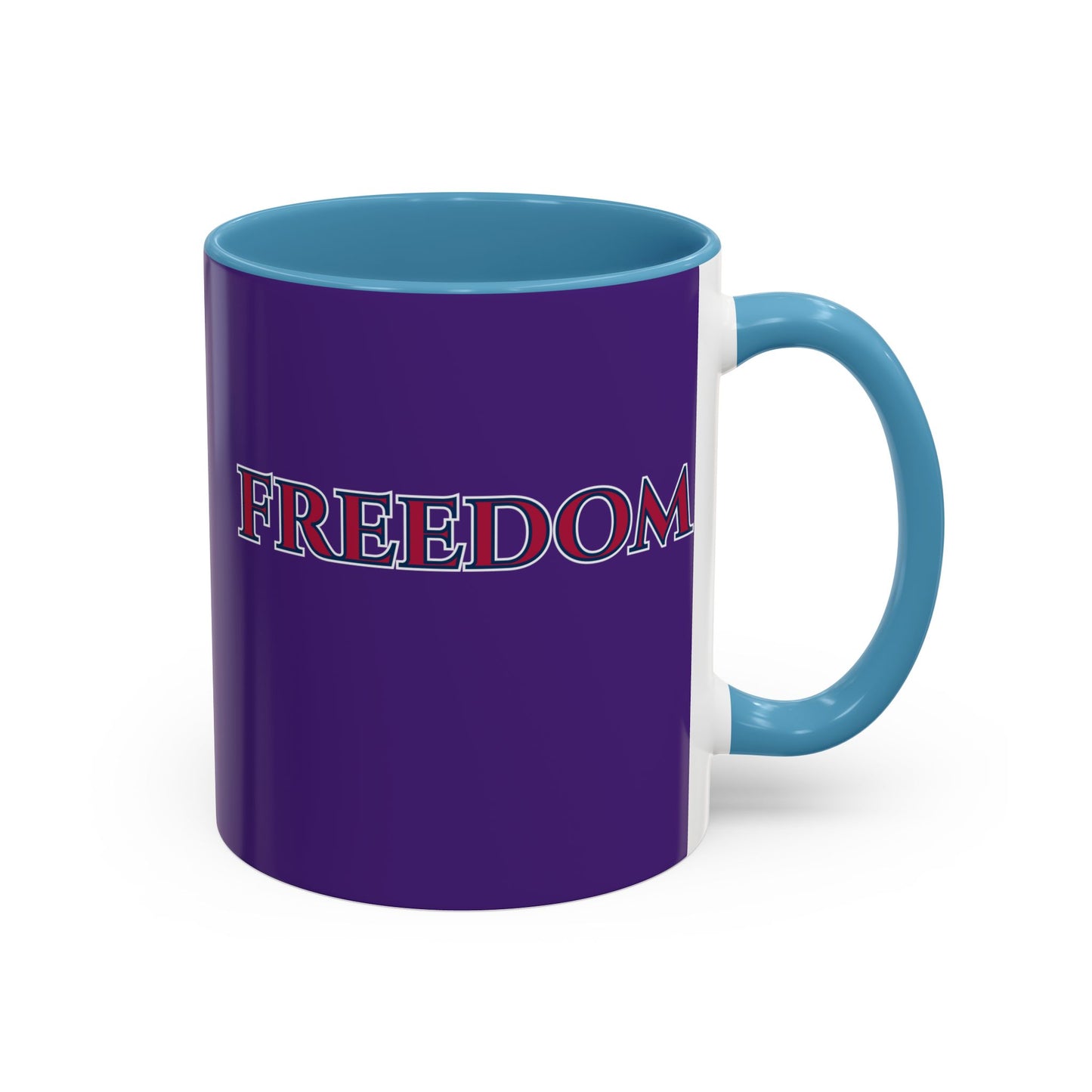 Freedom, Dark Purple Accent Mug by theGreenDragonTavern.shop