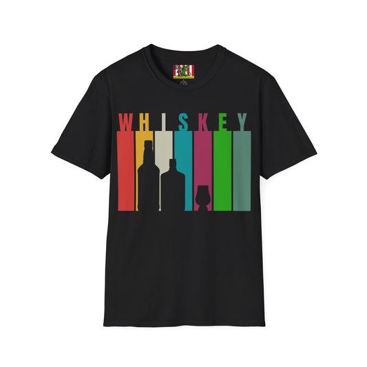 Whiskey spelled with an 'e' Dark colors Unisex T-Shirt by theGreenDragonTavern.shop