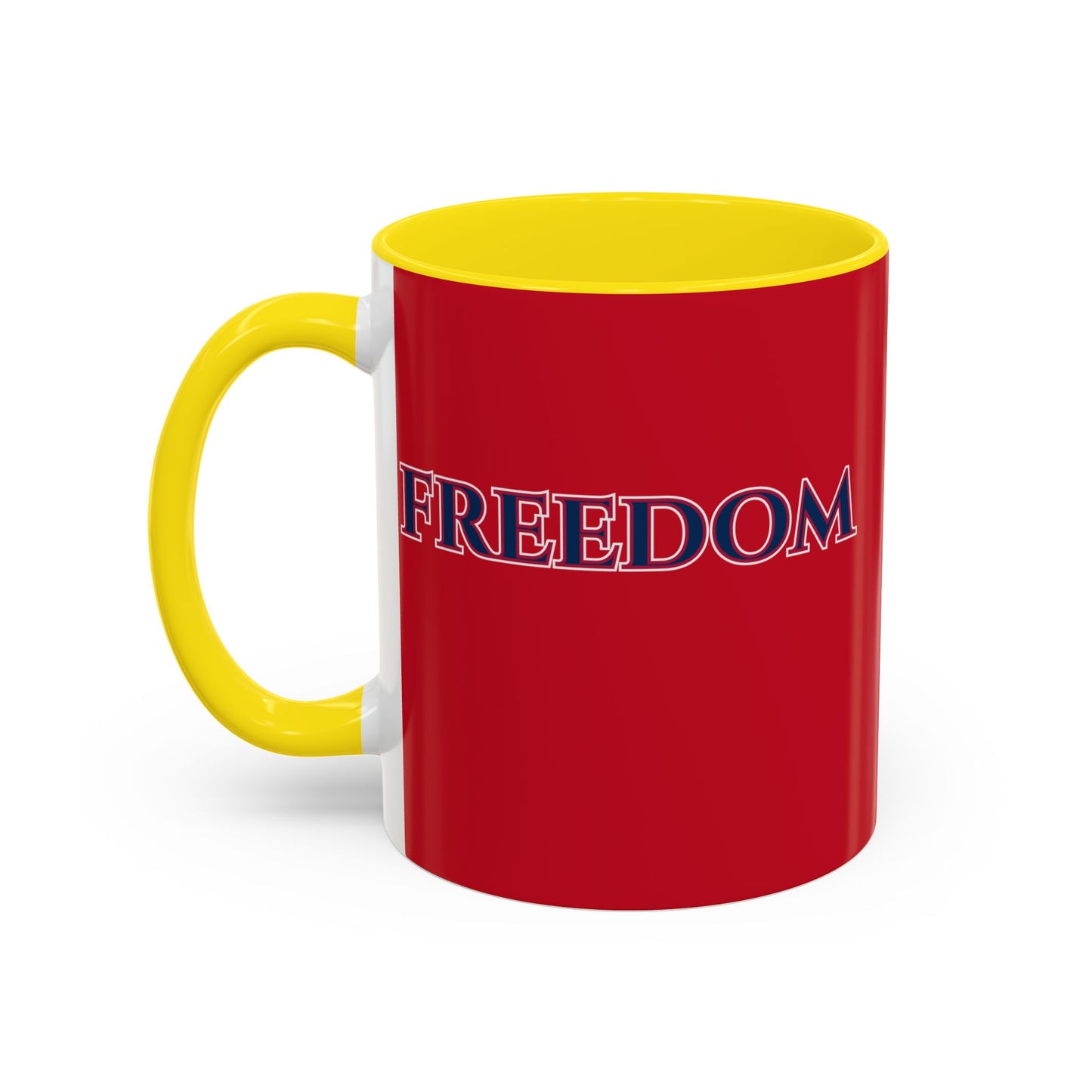 Freedom, Red Accent Mug by theGreenDragonTavern.shop