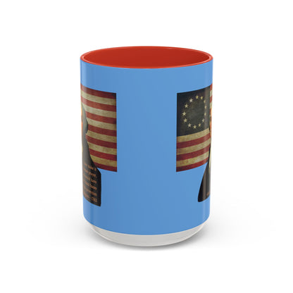 Washington's Earnest Prayer Light Blue Accent Mug by theGreenDragonTavern.shop