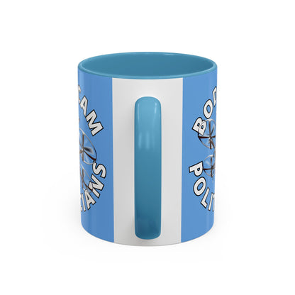 Bodycam the Politicians Drone Light Blue Accent Mug by theGreenDragonTavern.shop