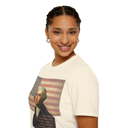 Washington's Earnest Prayer Light colors Unisex T-Shirt by theGreenDragonTavern.shop