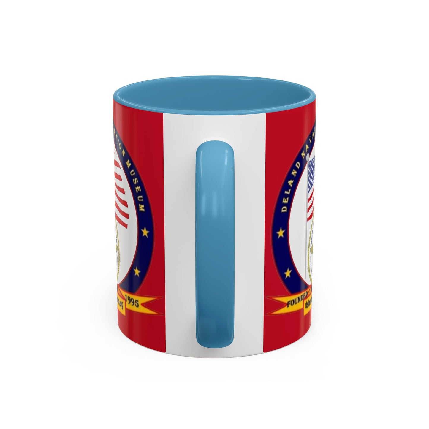 DeLand Naval Air Station Museum Red Accent Mug by theGreenDragonTavern.shop
