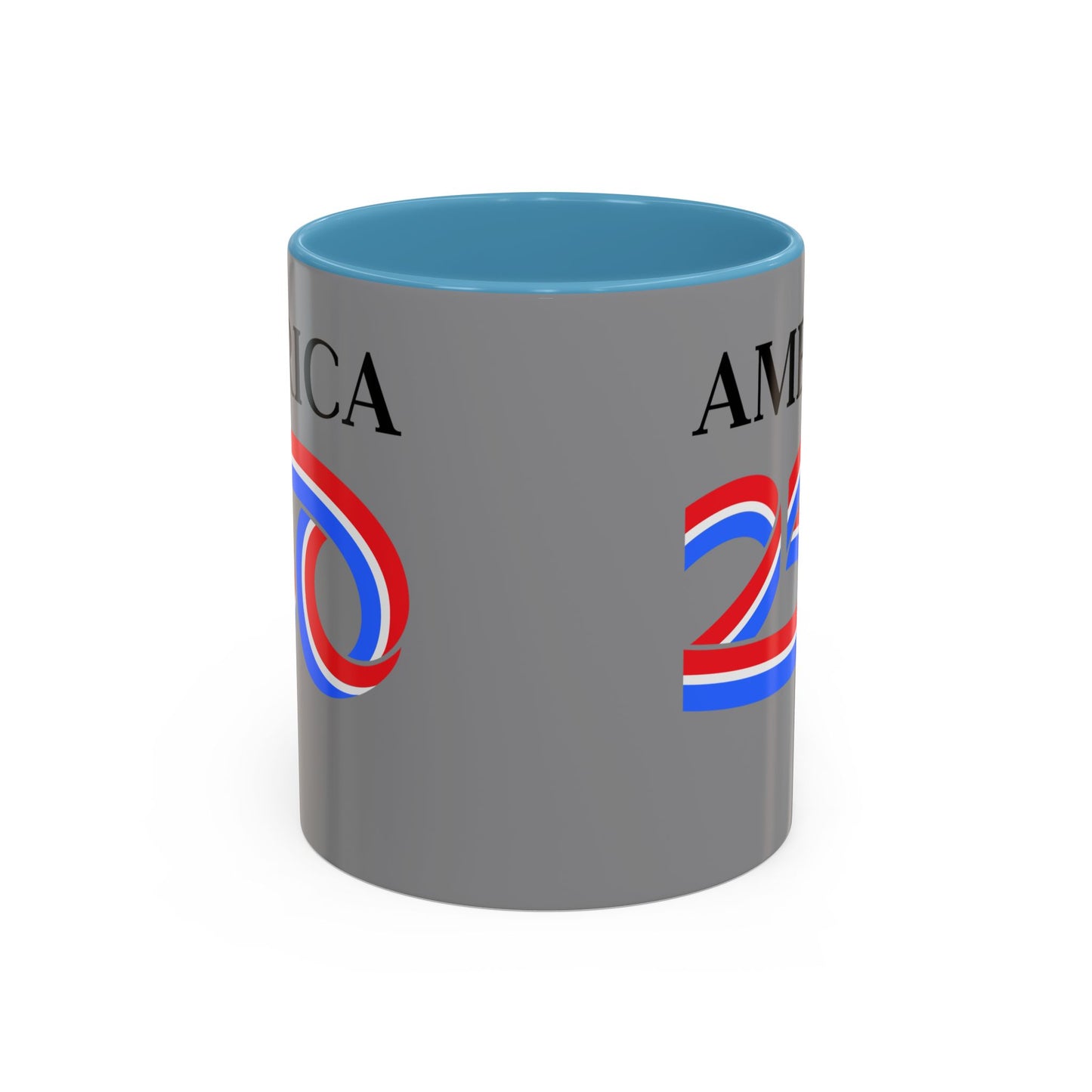 America 250 Grey Accent Mug by theGreenDragonTavern.shop