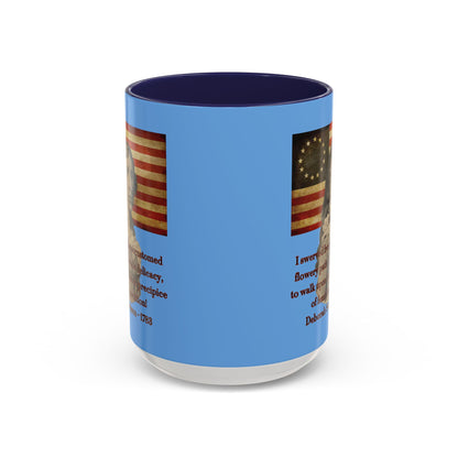 Deborah Sampson, America's Mulan Light Blue Accent Mug by theGreenDragonTavern.shop