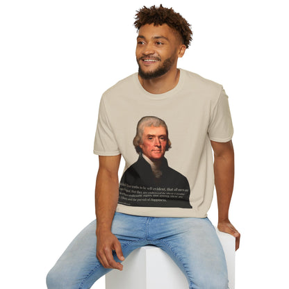 We hold these truths to be self-evident Light colors Unisex T-Shirt by theGreenDragonTavern.shop