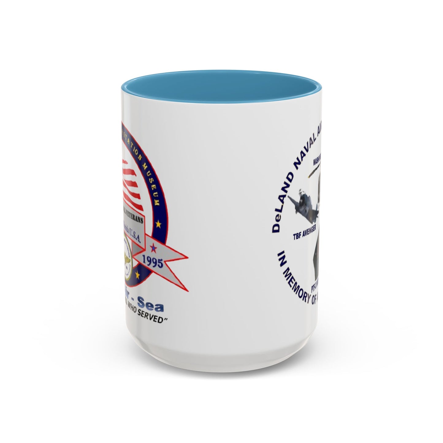 DNASM 2-sided, Founding & Student Art White Accent Mug by theGreenDragonTavern.shop