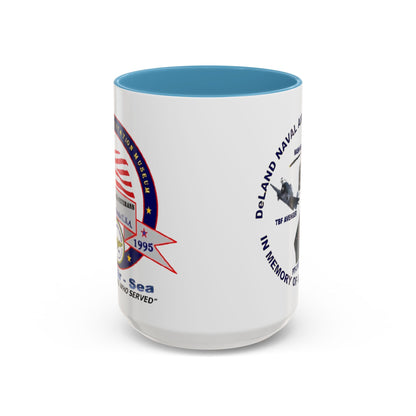 DNASM 2-sided, Founding & Student Art White Accent Mug by theGreenDragonTavern.shop