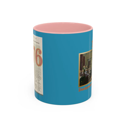 Declaration of Independence Turquoise Accent Mug by theGreenDragonTavern.shop