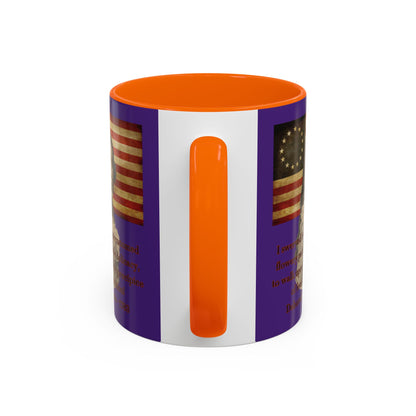 Deborah Sampson, America's Mulan Dark Purple Accent Mug by theGreenDragonTavern.shop