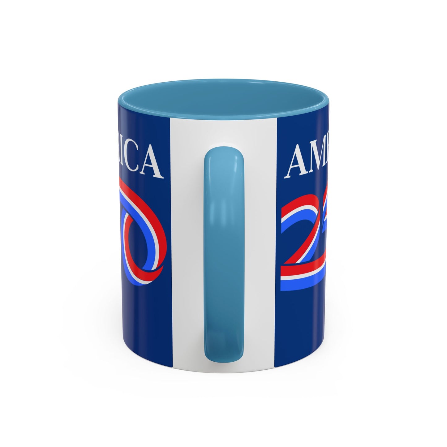 America 250 Dark Blue Accent Mug by theGreenDragonTavern.shop