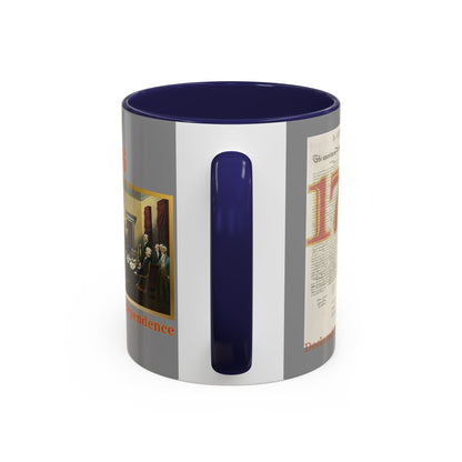 Declaration of Independence Grey Accent Mug by theGreenDragonTavern.shop