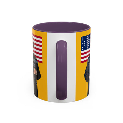 "Traitors and Patriots" Ulysses Grant Yellow Accent Mug by theGreenDragonTavern.shop
