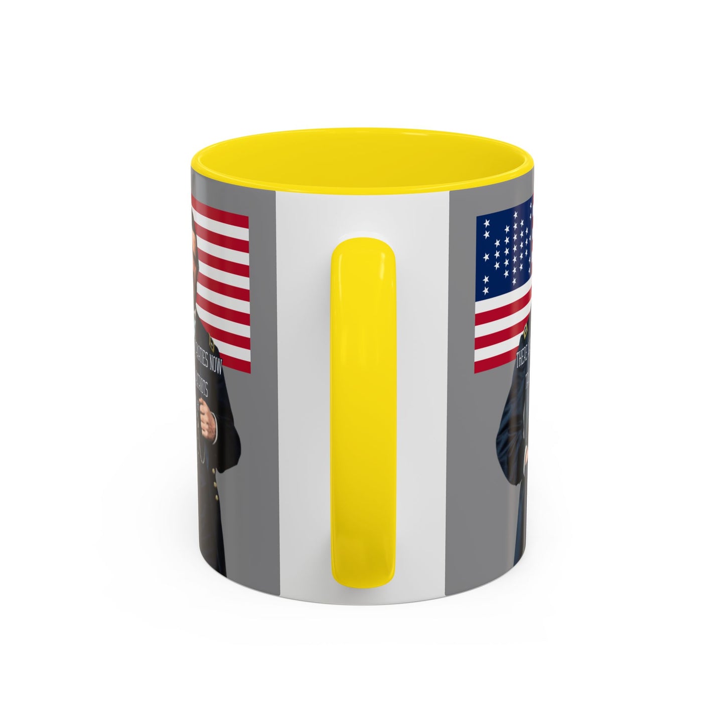 "Traitors and Patriots" Ulysses Grant Grey Accent Mug by theGreenDragonTavern.shop