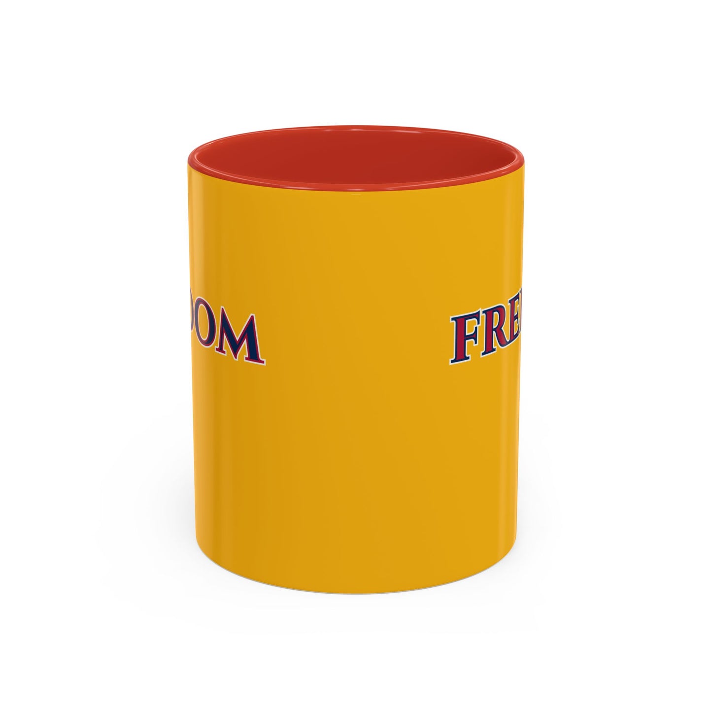 Freedom, Yellow Accent Mug by theGreenDragonTavern.shop