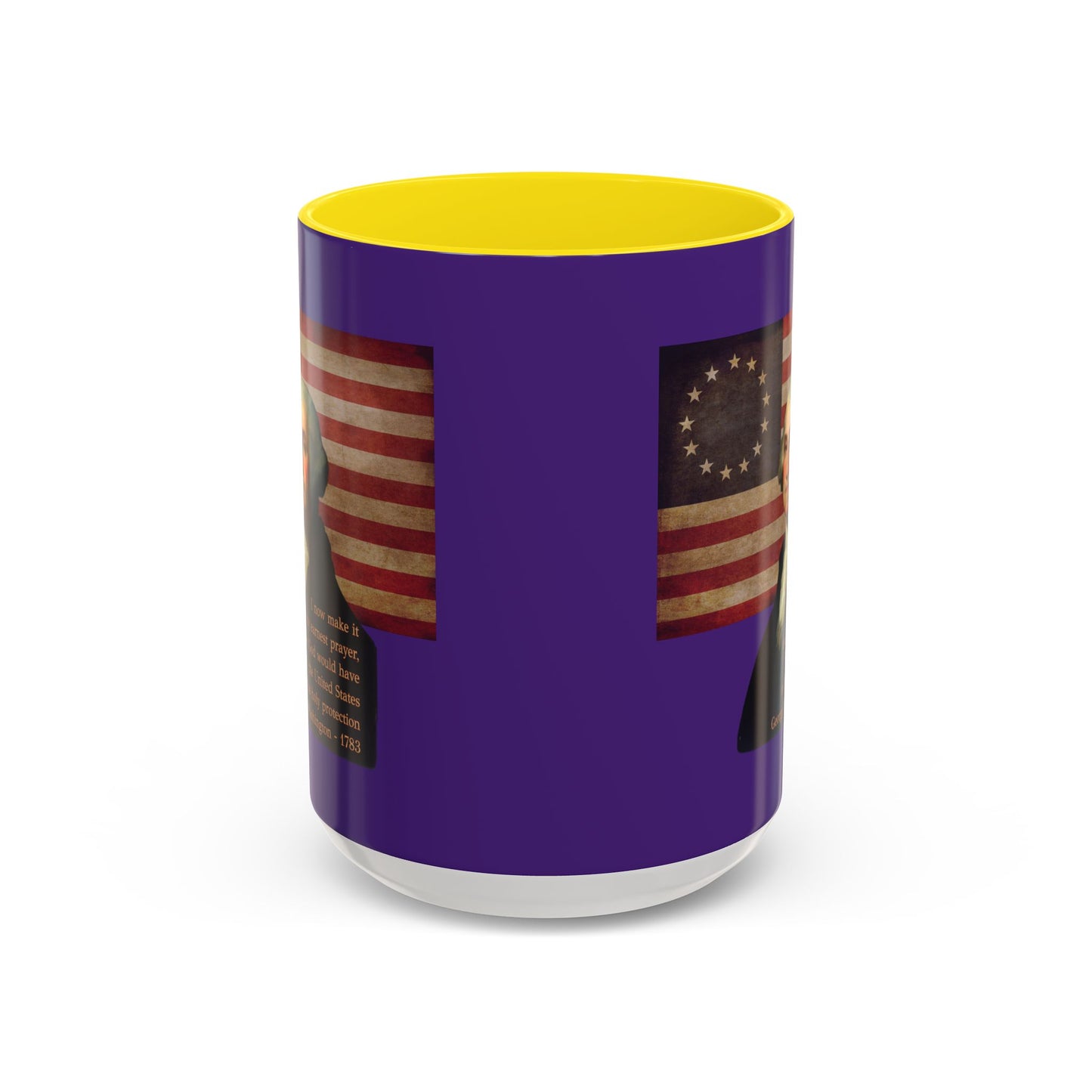 Washington's Earnest Prayer Purple Accent Mug by theGreenDragonTavern.shop
