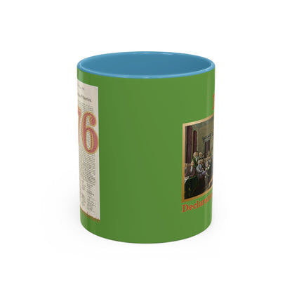 Declaration of Independence Green Accent Mug by theGreenDragonTavern.shop