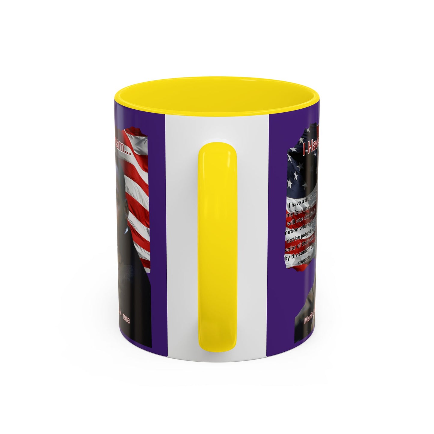 "I Have a Dream" MLKJr Purple Accent Mug by theGreenDragonTavern.shop