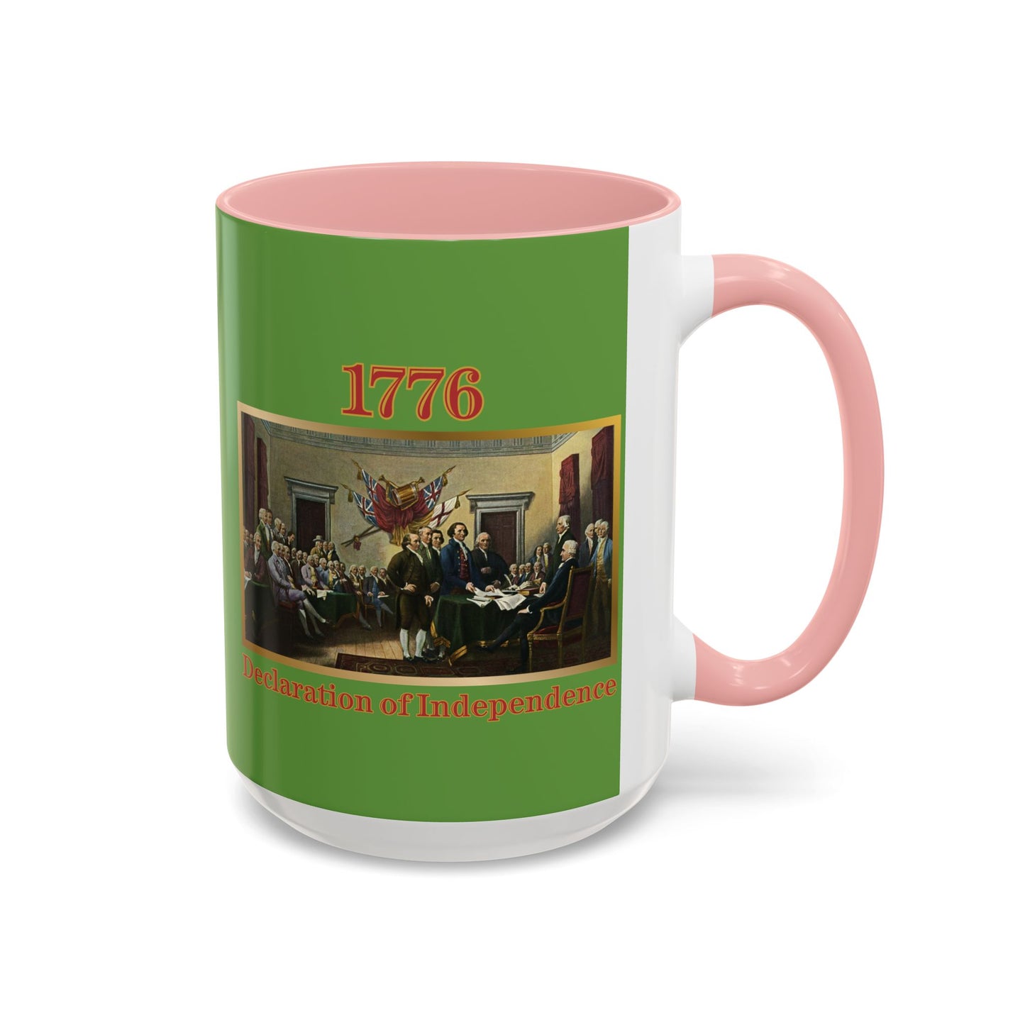 Declaration of Independence Green Accent Mug by theGreenDragonTavern.shop