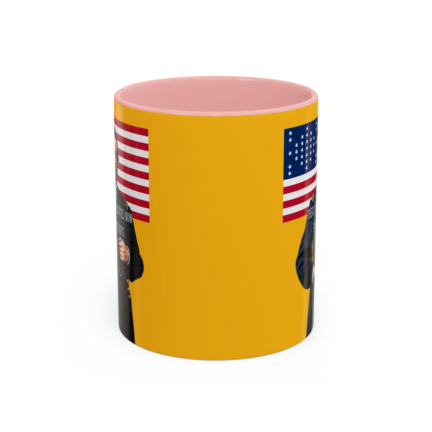 "Traitors and Patriots" Ulysses Grant Yellow Accent Mug by theGreenDragonTavern.shop