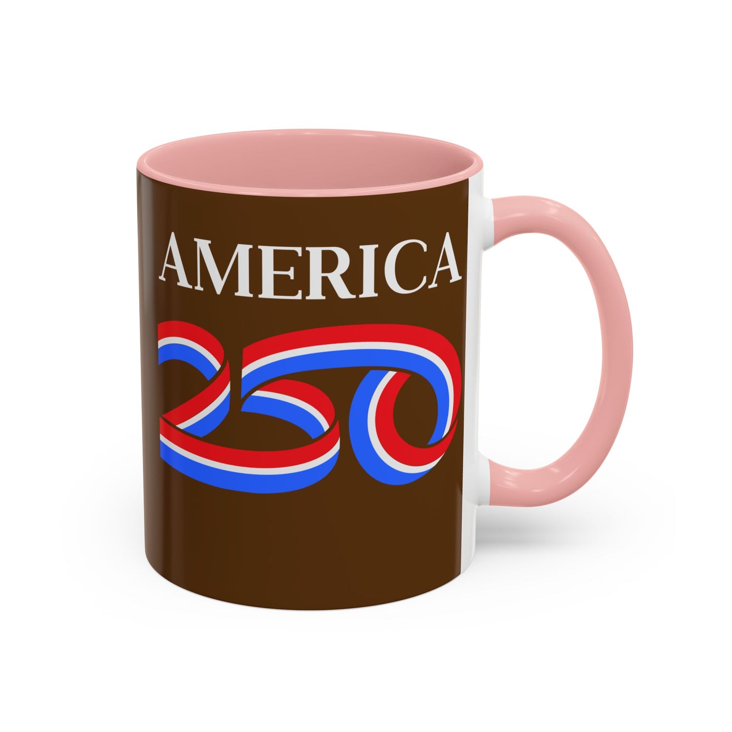 America 250 Brown Accent Mug by theGreenDragonTavern.shop