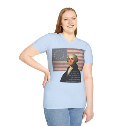 Washington's Earnest Prayer Light colors Unisex T-Shirt by theGreenDragonTavern.shop