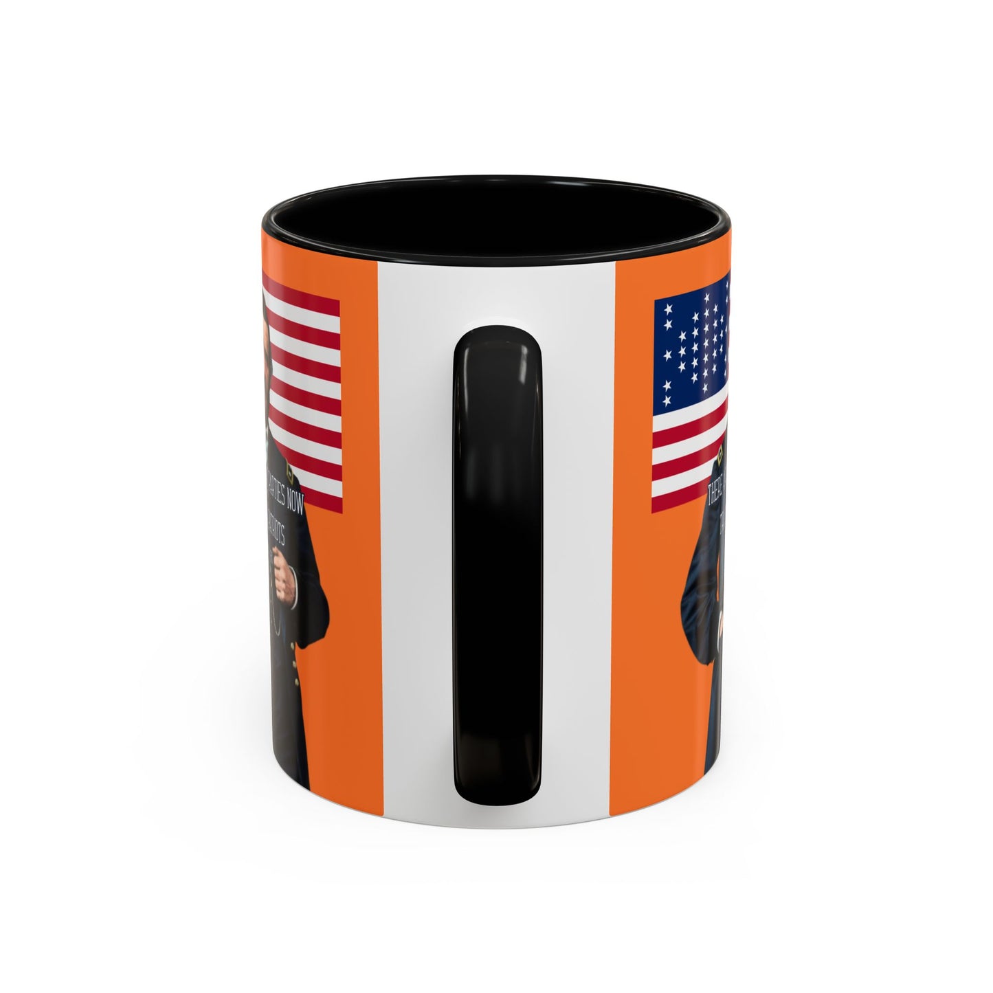 "Traitors and Patriots" Ulysses Grant Orange Accent Mug by theGreenDragonTavern.shop