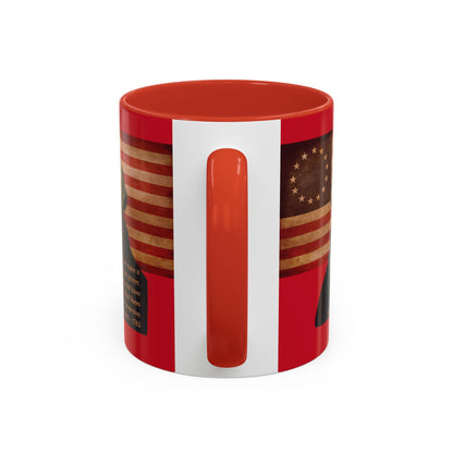 Washington's Earnest Prayer Red Accent Mug by theGreenDragonTavern.shop