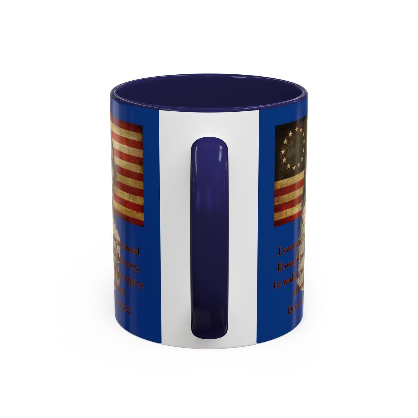 Deborah Sampson, America's Mulan Dark Blue Accent Mug by theGreenDragonTavern.shop