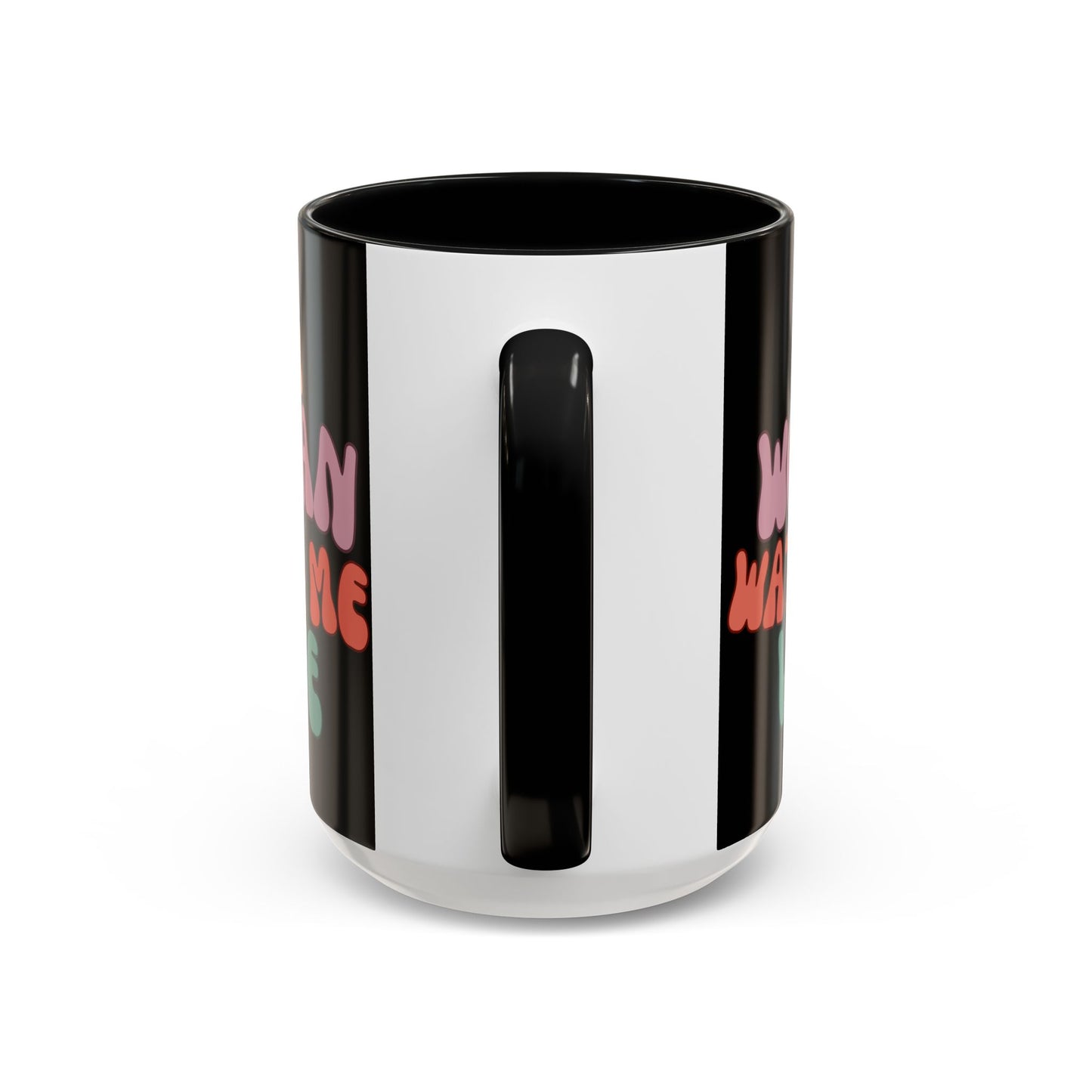 I Am Woman Watch Me Vote Black Accent Mug by theGreenDragonTavern.shop