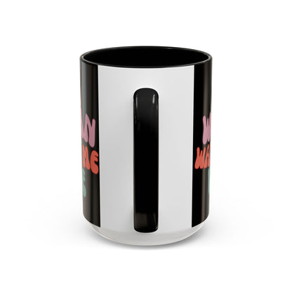 I Am Woman Watch Me Vote Black Accent Mug by theGreenDragonTavern.shop