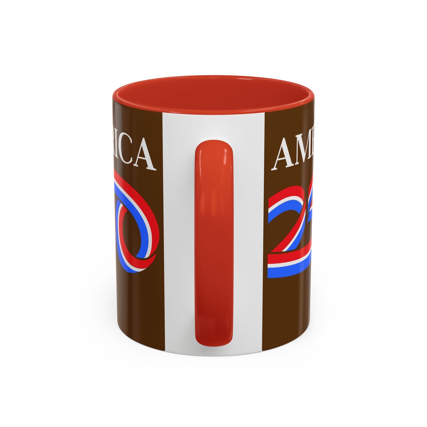 America 250 Brown Accent Mug by theGreenDragonTavern.shop
