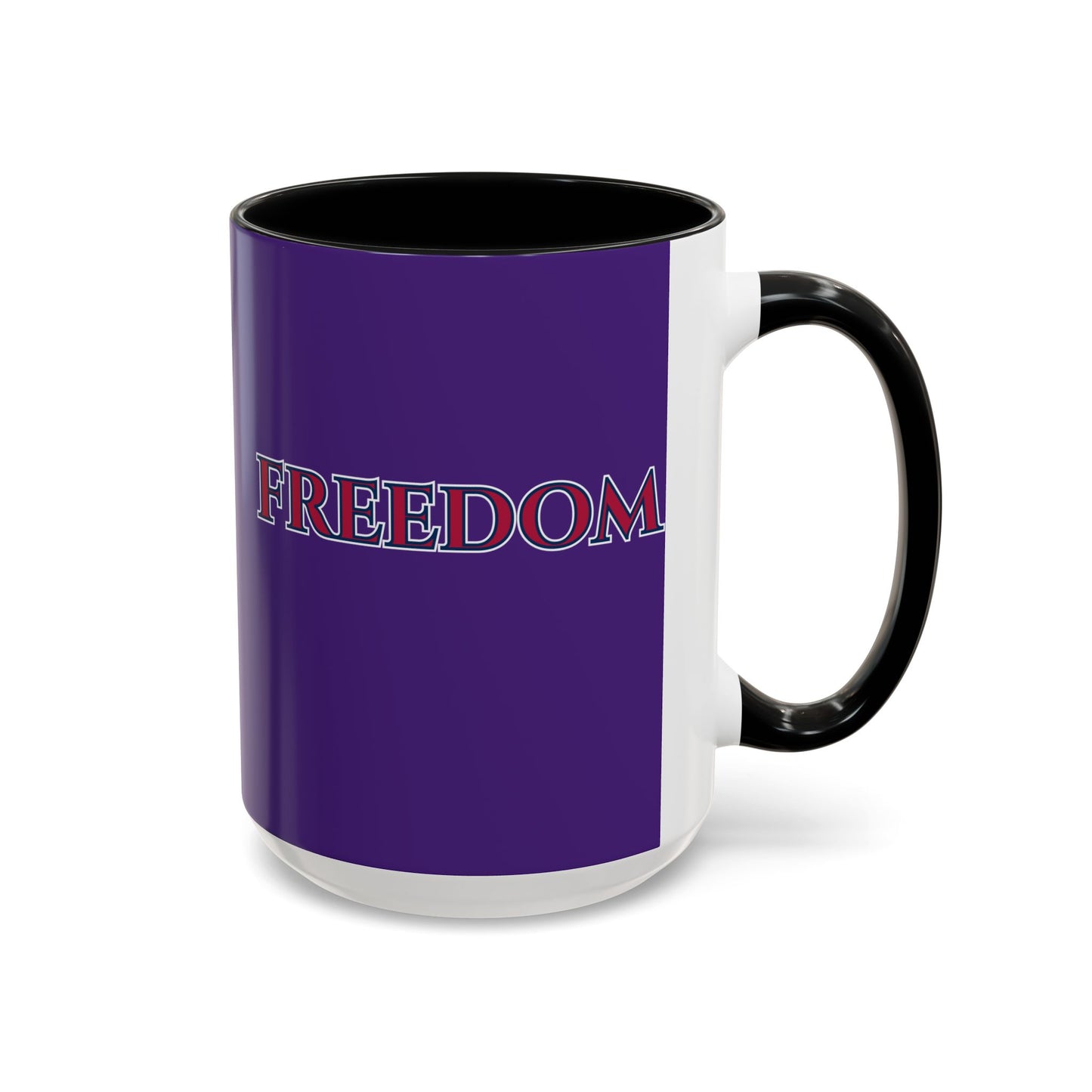 Freedom, Dark Purple Accent Mug by theGreenDragonTavern.shop