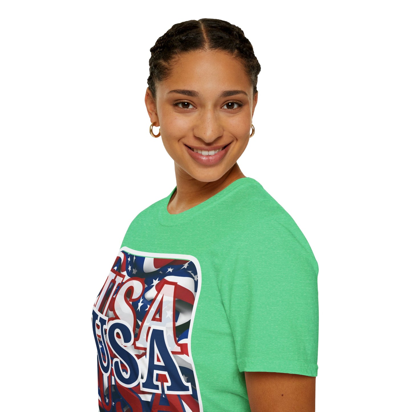 Red White and BLUE USA Patriot Dark colors Unisex T-Shirt by theGreenDragonTavern.shop