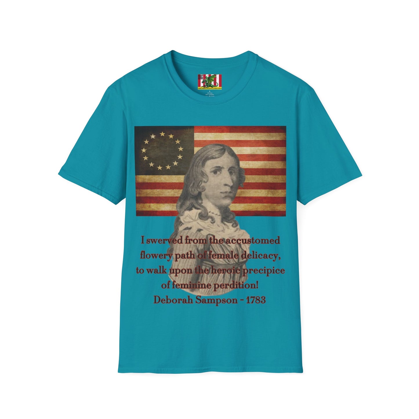 Deborah Sampson, America's Mulan Dark colors Unisex T-Shirt by theGreenDragonTavern.shop