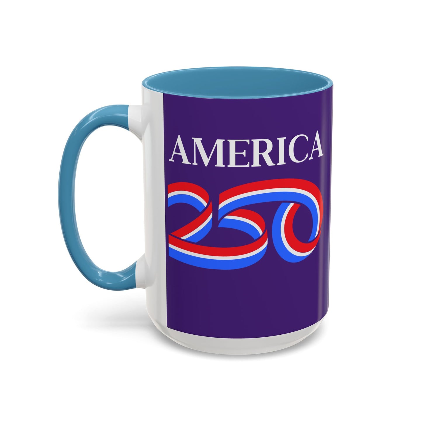 America 250 Dark Purple Accent Mug by theGreenDragonTavern.shop