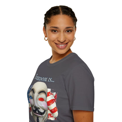 Ronald Reagan Freedom Vendetta Dark colors Unisex T-Shirt by theGreenDragonTavern.shop