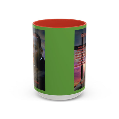 Use Me God, MLK Jr Green Accent Mug by theGreenDragonTavern.shop